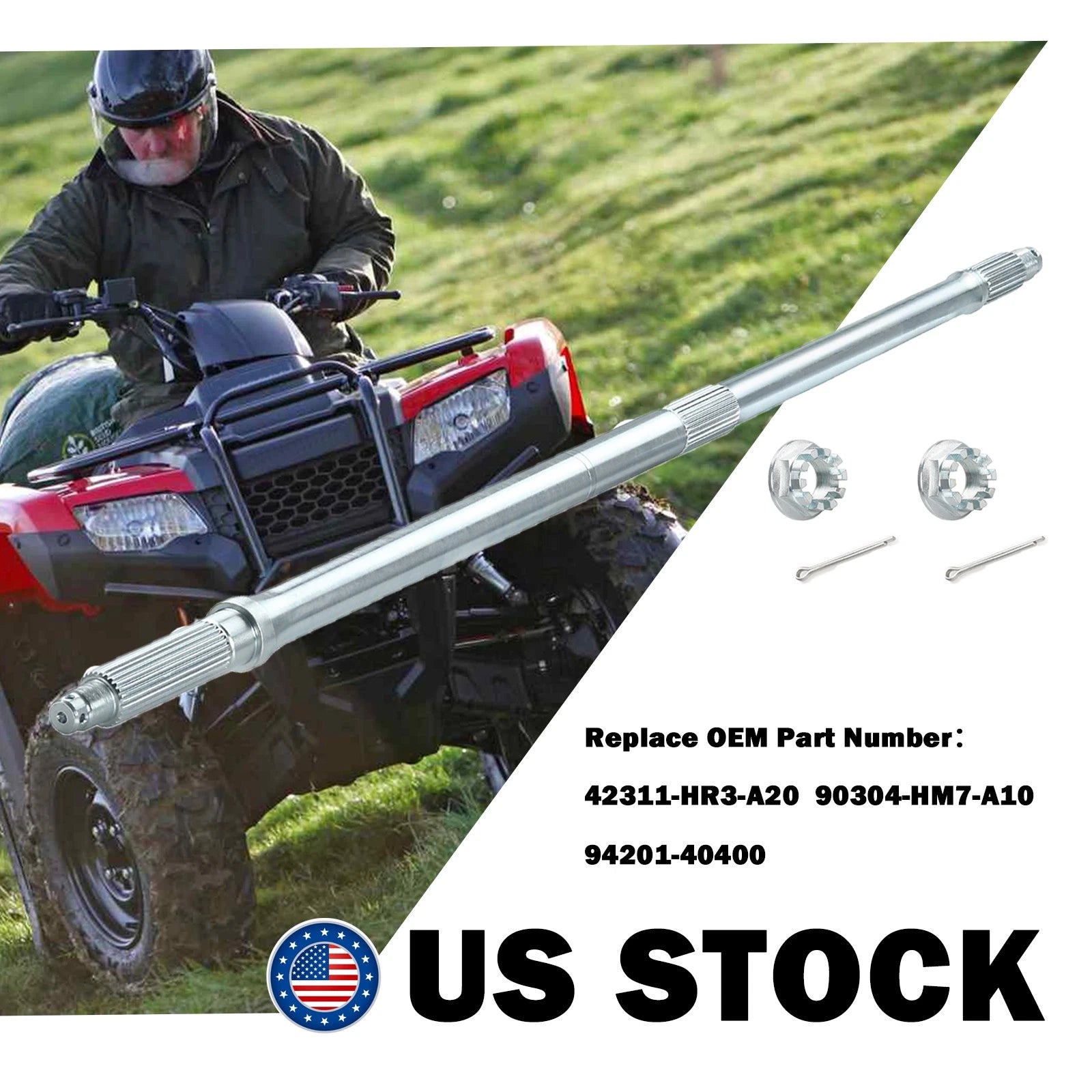 Rear Axle Shaft for Honda TRX 420 500 520 Foreman (2014–2023) 42311-HR3-A20