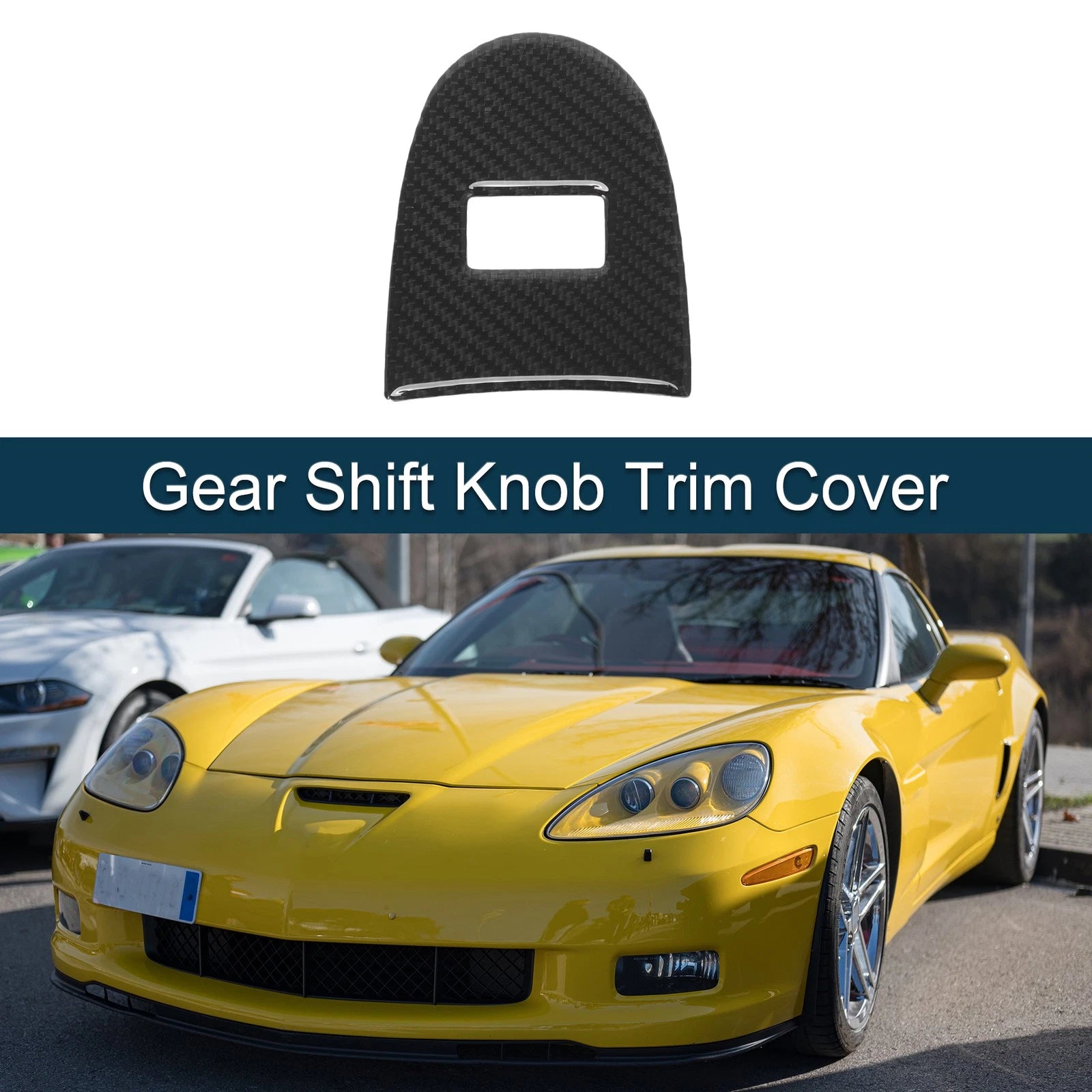Gear Shift Knob Cover Sticker Replacement for Chevrolet Corvette C6 Z06 (2005–2013)