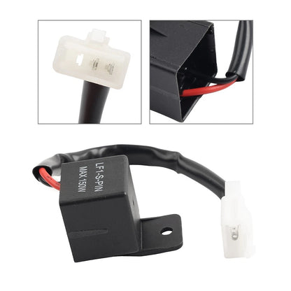 2-Pin Electronic LED Flasher Relay for Motorcycle Turn Signal Bulbs
