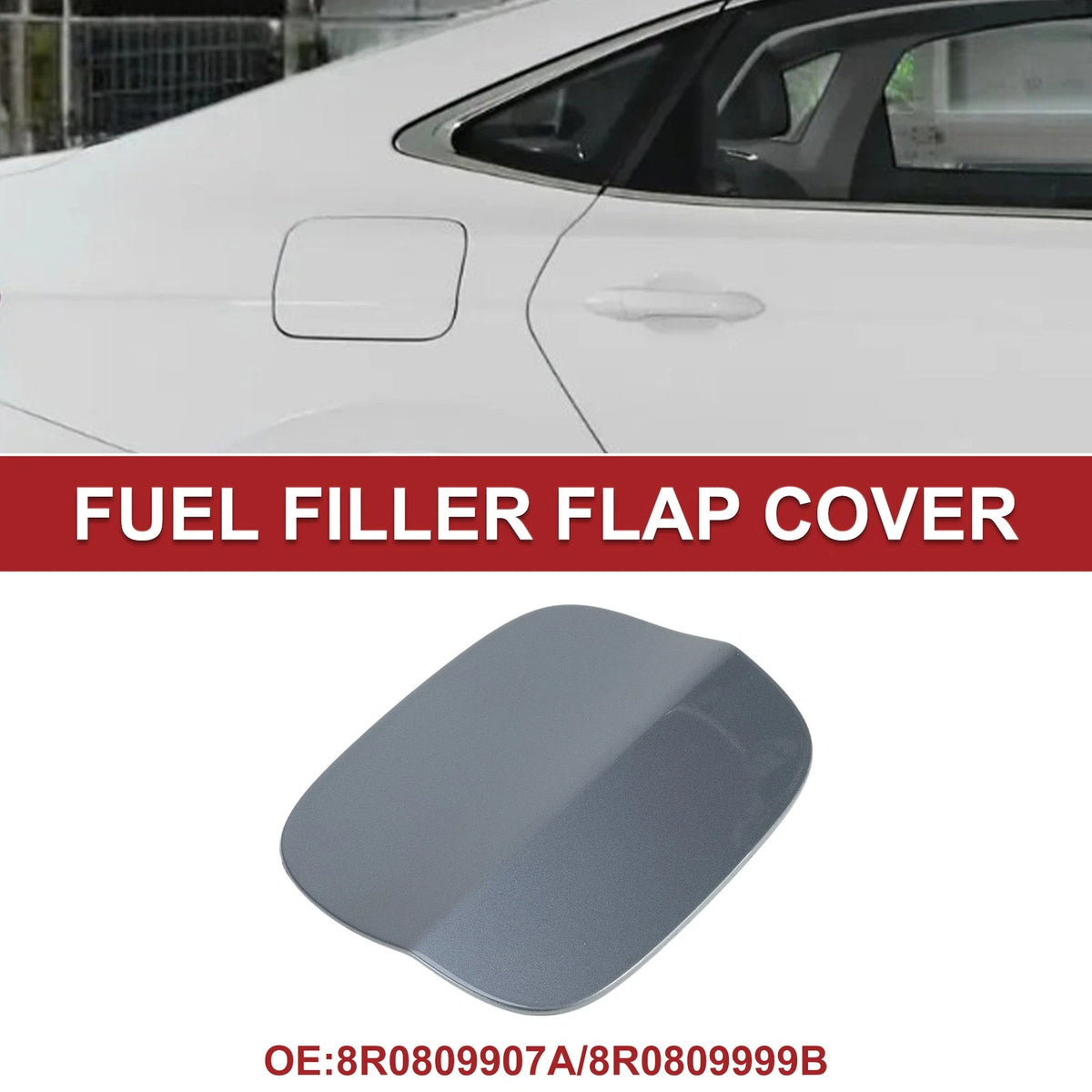 Fuel Tank Door Cap Replacement for Audi Q5 (2010–2016) Gray