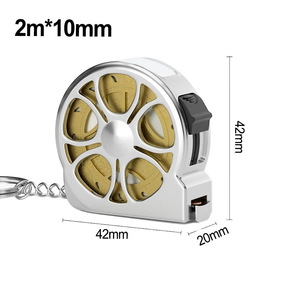 2 Meter Retractable Stainless Steel Tape Measure Metric Ruler