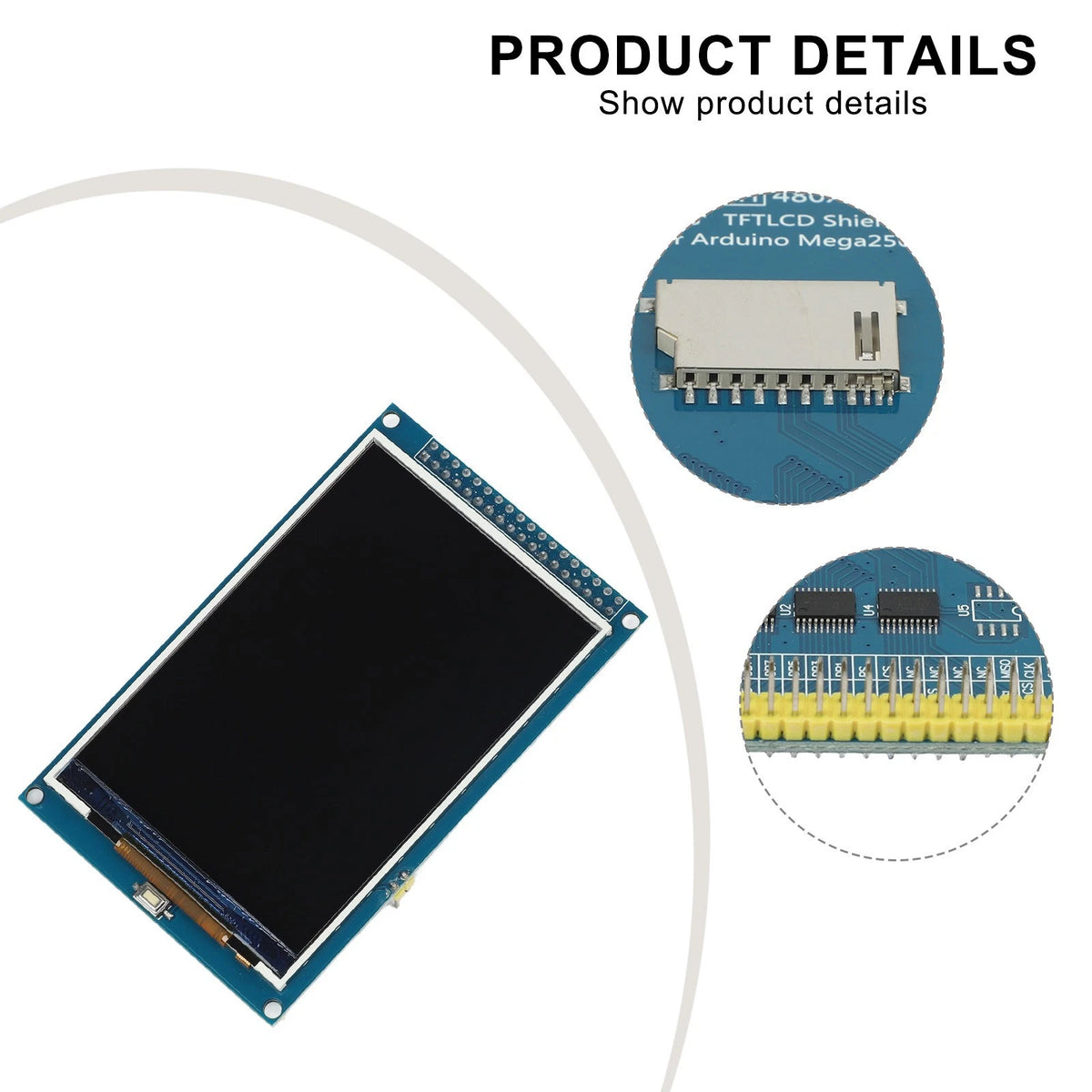 3.5 Inch IPS TFT LCD Module with Touch Screen for DIY Electronics