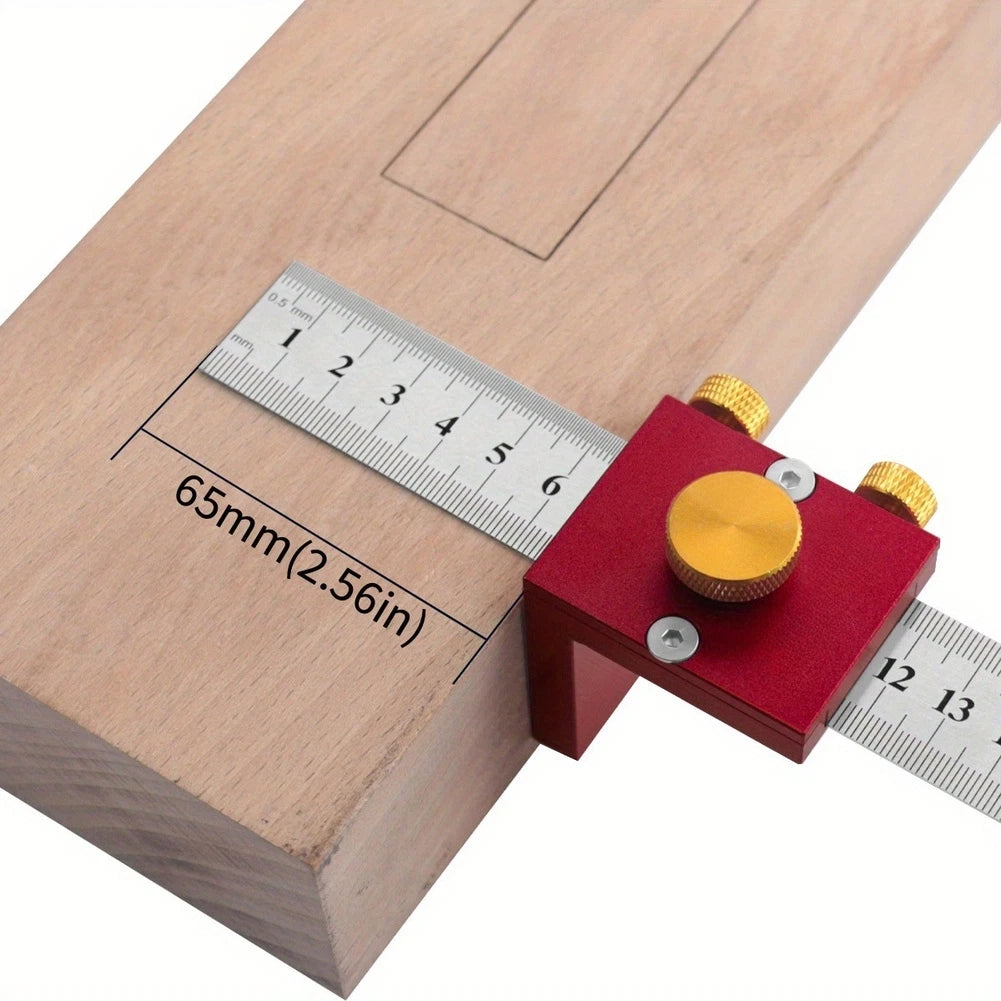 90 Degree Gauge Square for Woodworking - High Accuracy Steel Ruler