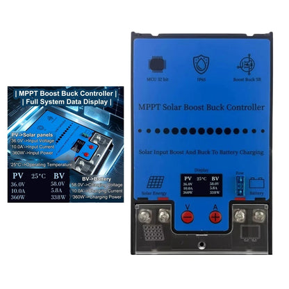 MPPT Solar Controller for 12V 24V 36V 48V 60V 72V Battery Packs
