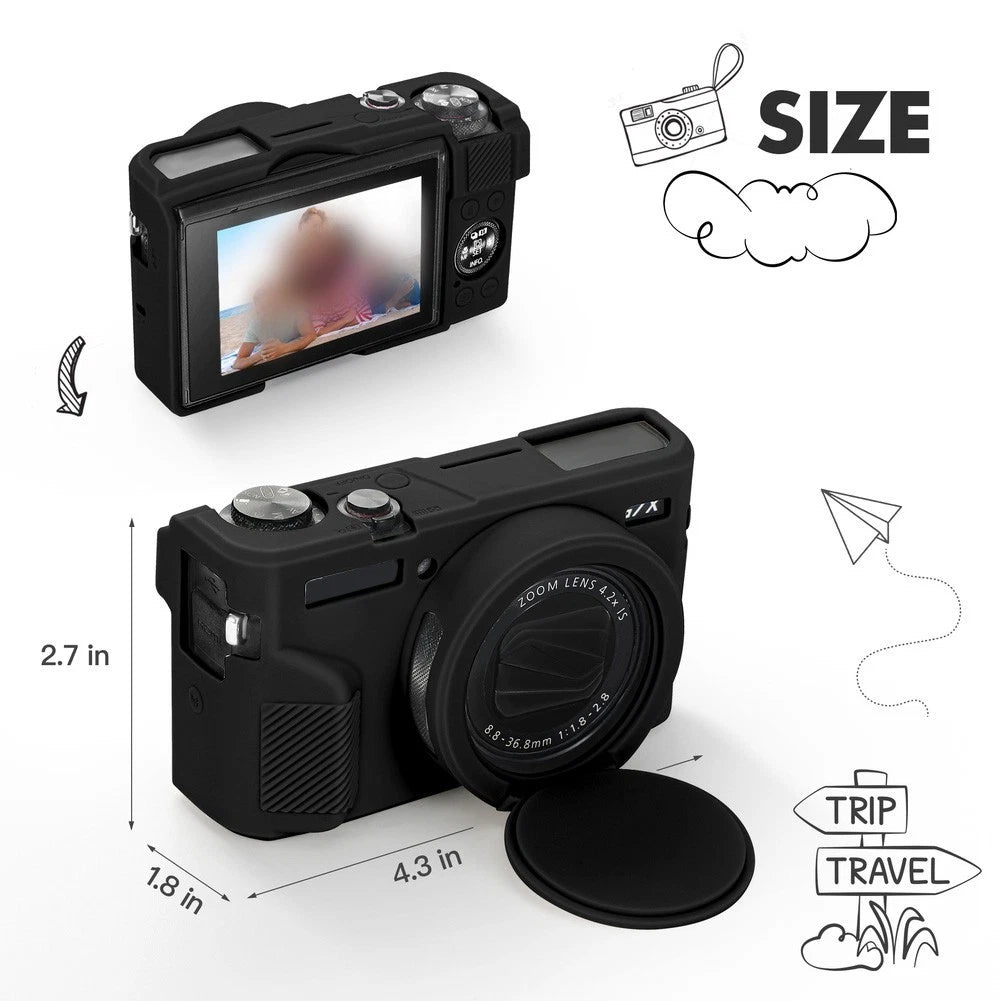 Soft Silicone Case for Canon G7X Mark II (2016–2017)