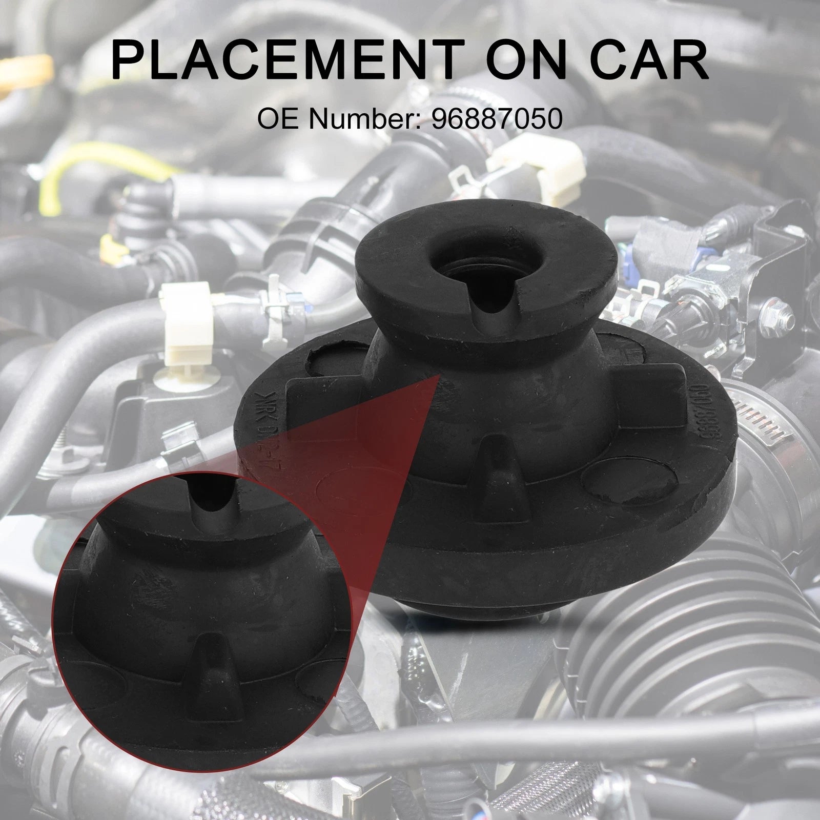 Lower Radiator Mount Bushing Set (2 Pcs) for Chevrolet Equinox (2005–2009)