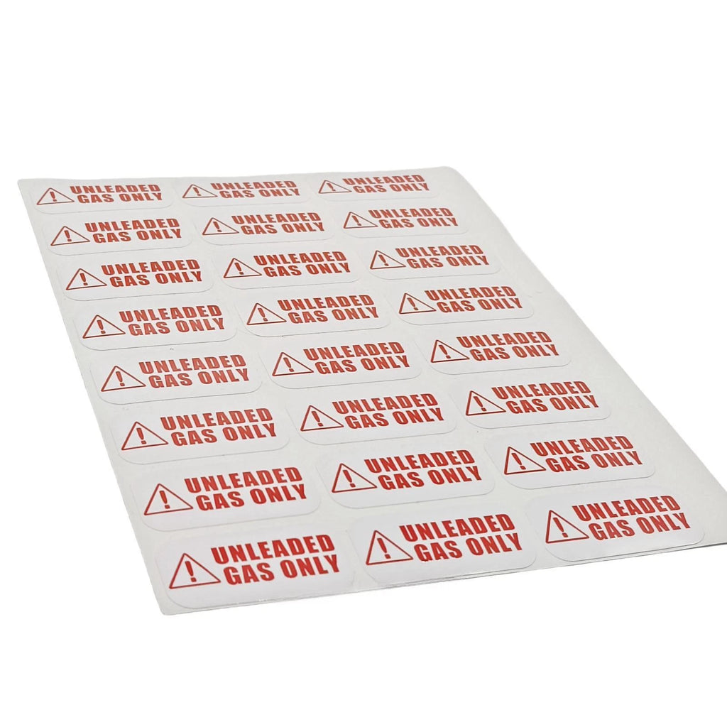 Unleaded Gas Only Stickers for Cars Motorcycles Outdoor Equipment