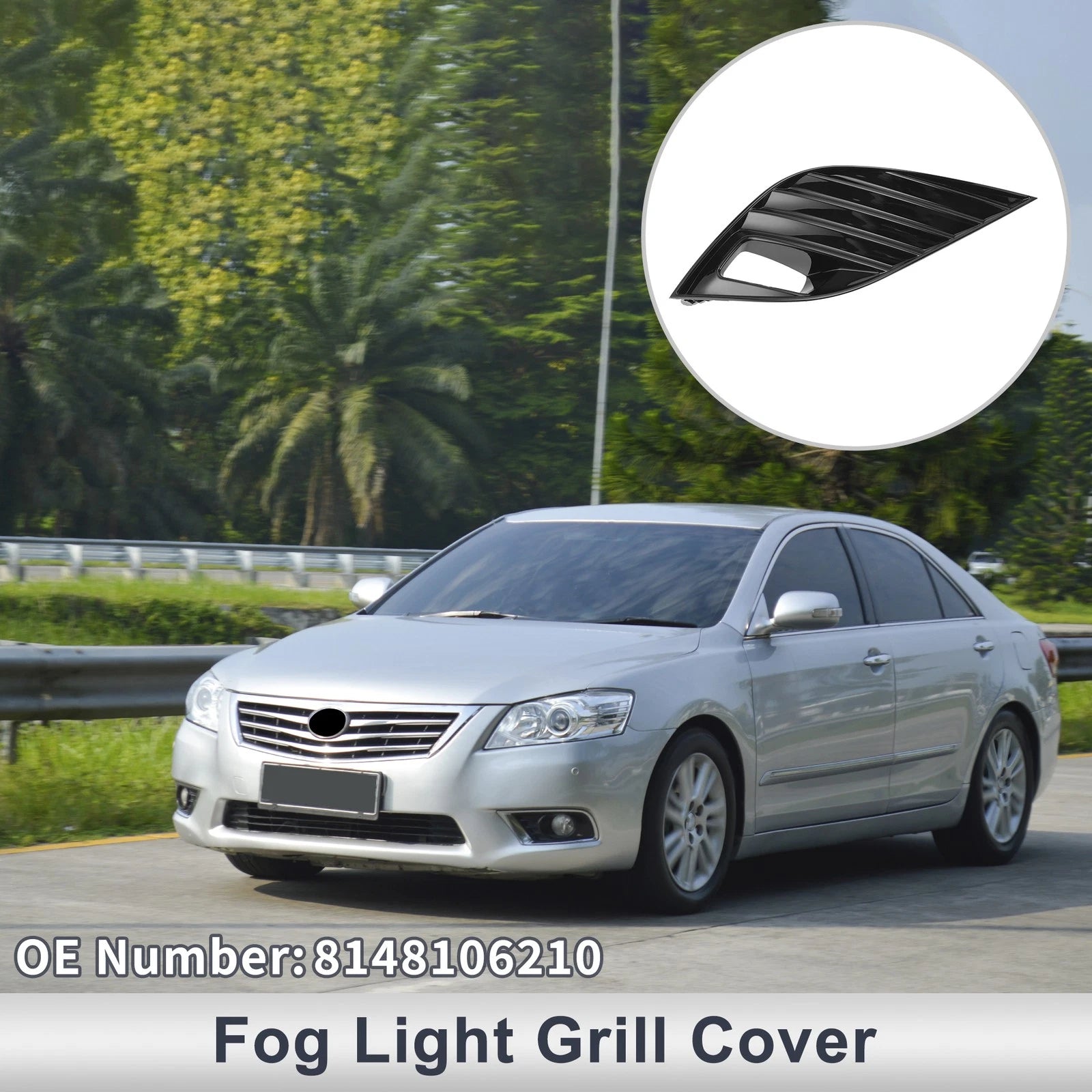 Front Right Fog Light Grill Replacement for Toyota Camry SE XSE (2018–2020)