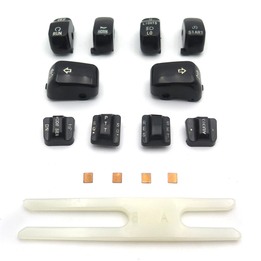 Hand Control Switch Housing Button Cap Cover for Harley Davidson Softail Dyna FLHTC (Electra Glide)