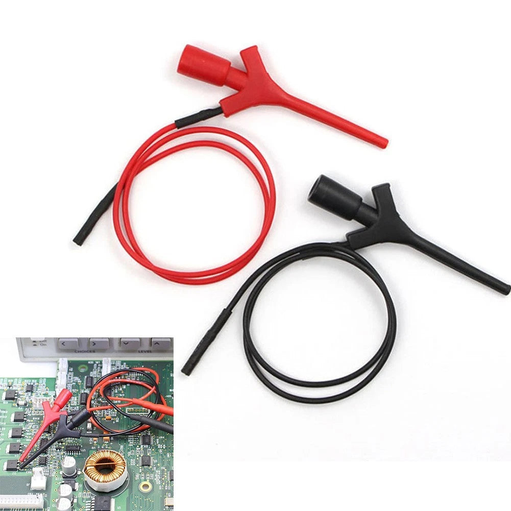 Test Hook Clip Jack Socket Kit for Multimeter (50–102) Black/Red