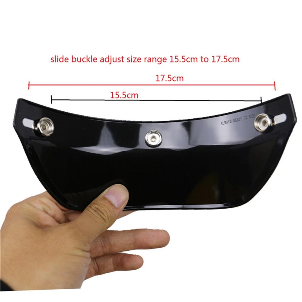 Helmet Visor Lens for Motorcycle Helmet (3 Snap Button)