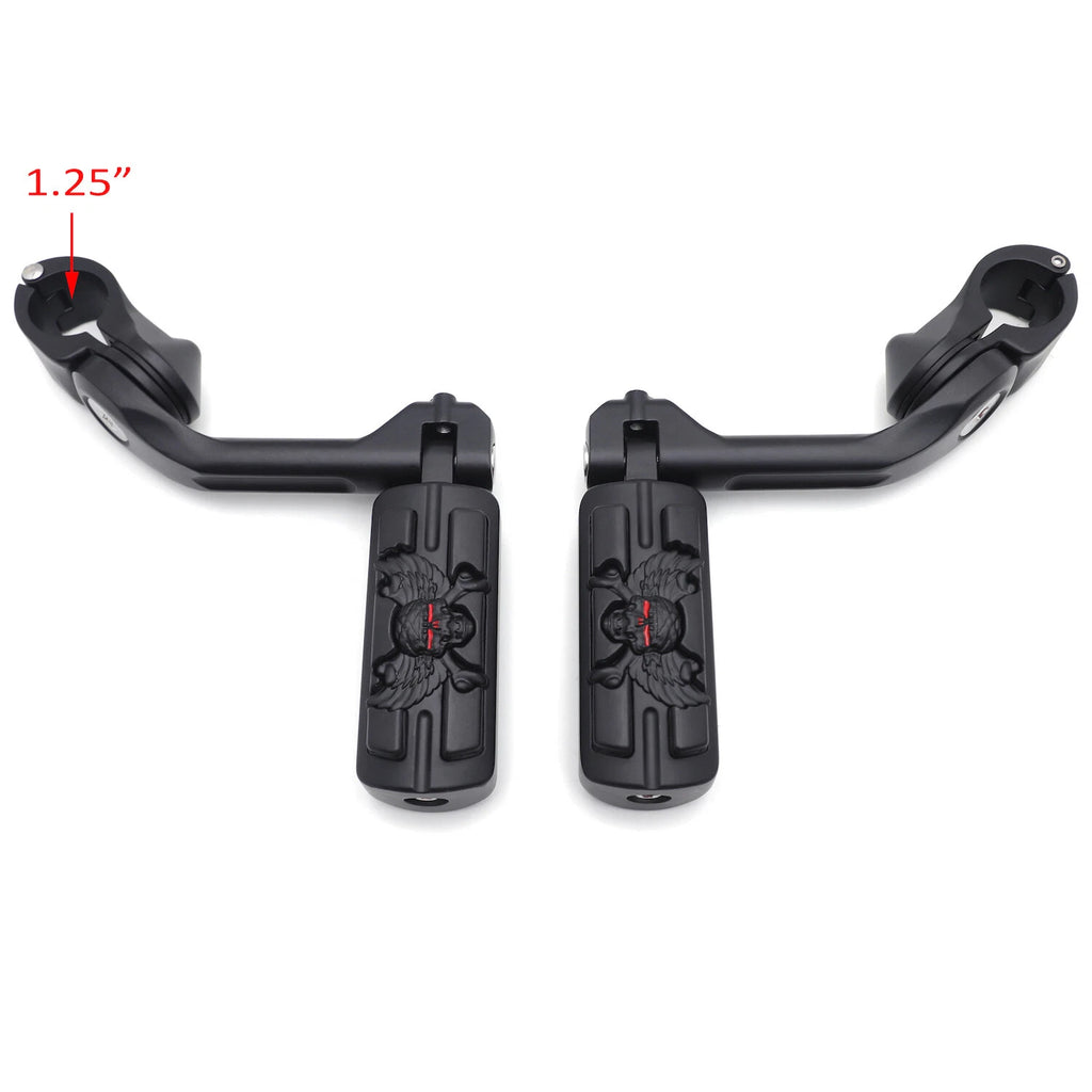 Foot Peg Kit for Harley FatBoy (1.25" Engine Guard)