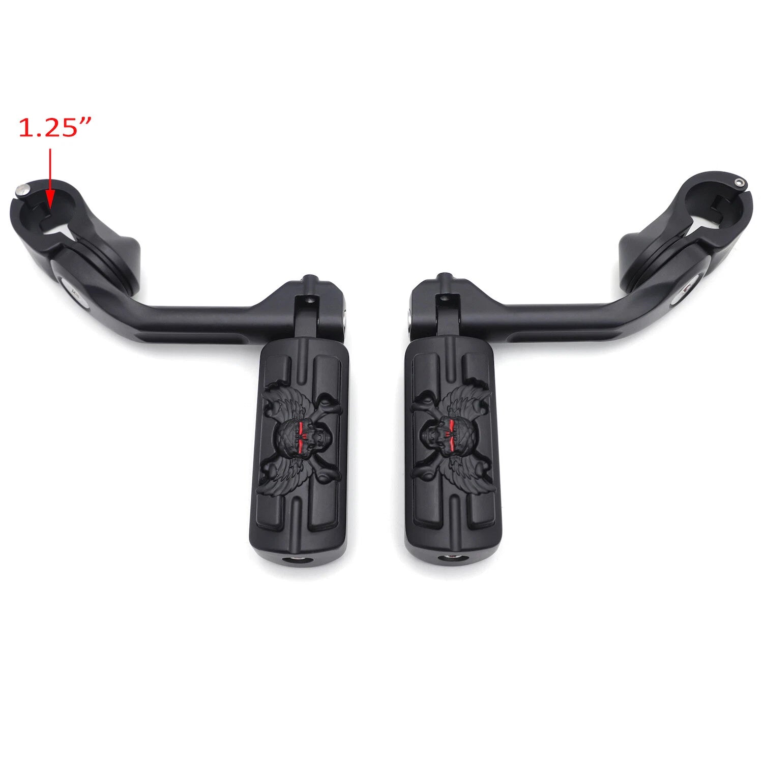 Foot Peg Kit for Harley FatBoy (1.25" Engine Guard)