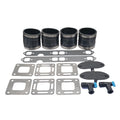 Exhaust Manifold Kit with Gasket & Drain Elbow for Mercruiser 4"