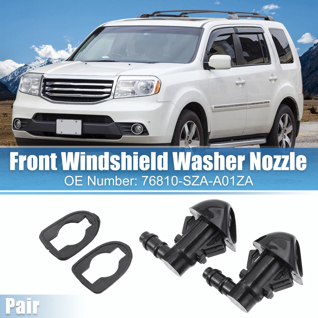 1 Pair Front Windshield Washer Nozzle 76810-SZA-A01 for Honda Pilot (2009–2015)