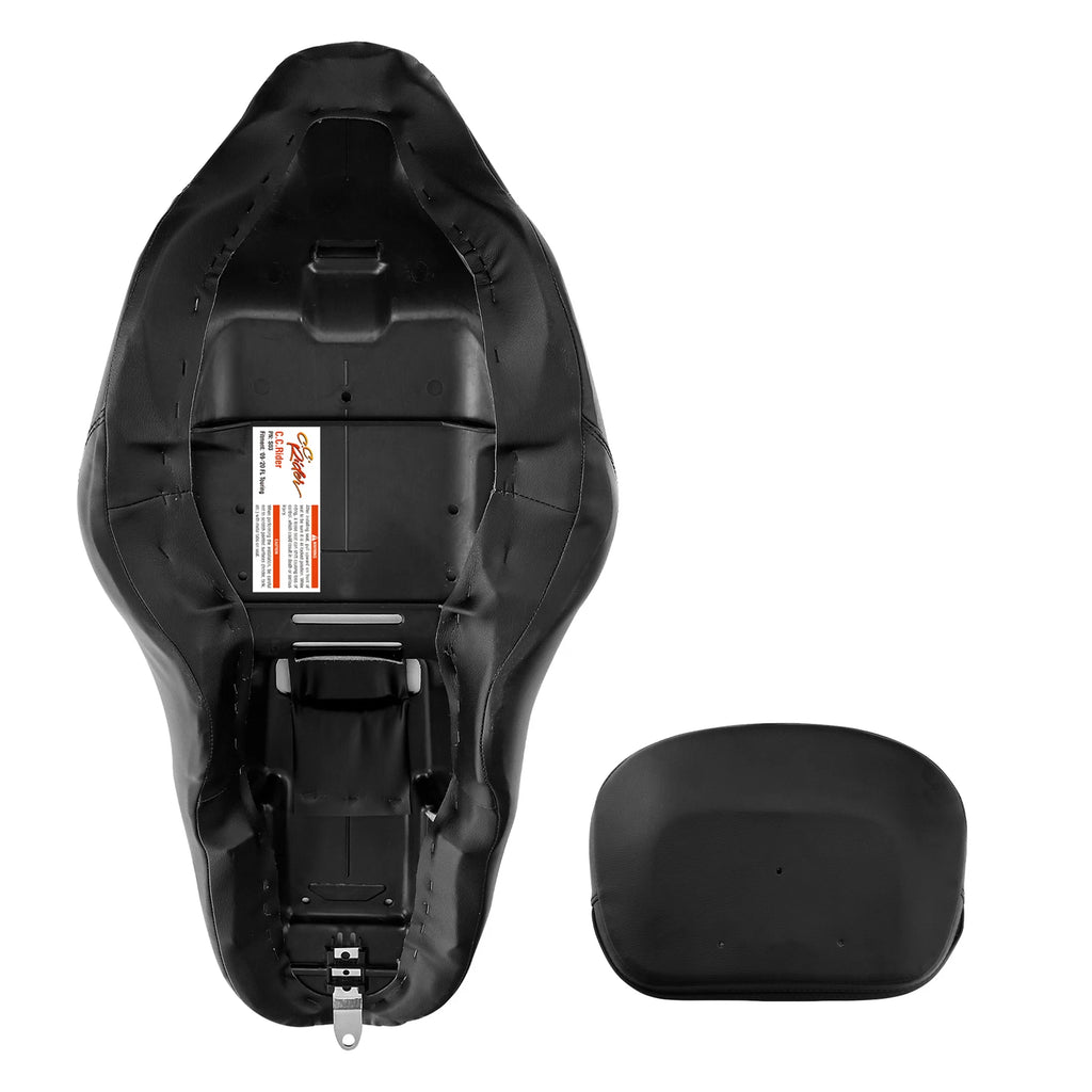 Driver Passenger Seat & Backrest Pad for Harley Electra Road Glide (2009–2023)