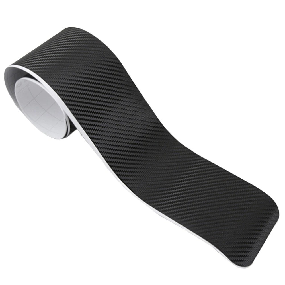 Carbon Fiber Rear Trunk Protector Trim Sticker for (90CM)