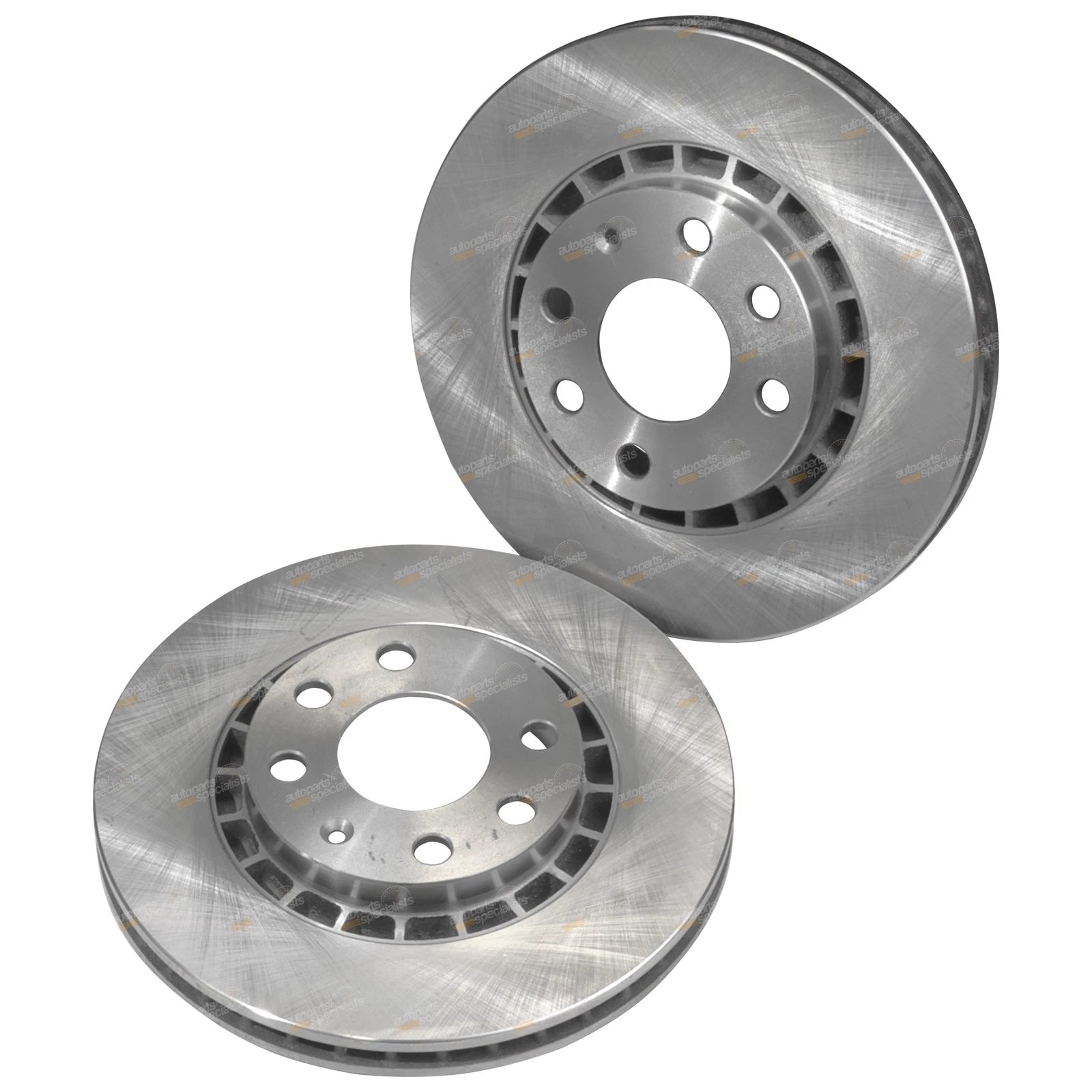 2 Front Disc Brake Rotors for Daewoo Lanos (1997–2003) A15SMS A16DMS
