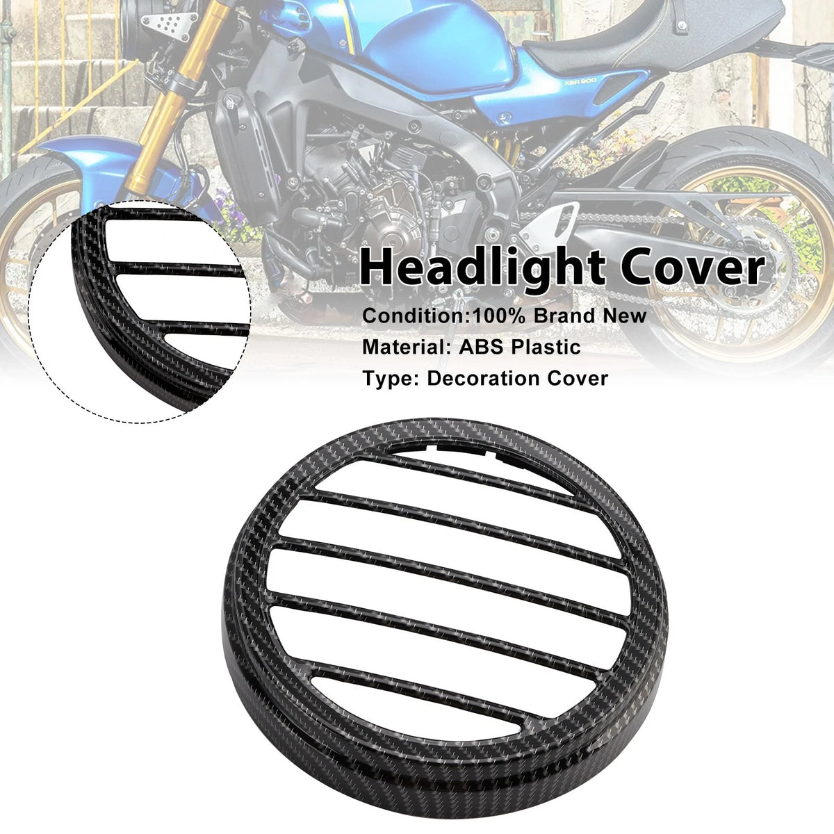 Front Nose Headlight Cover Fairing for Yamaha XSR900 (2022–2025) Carbon