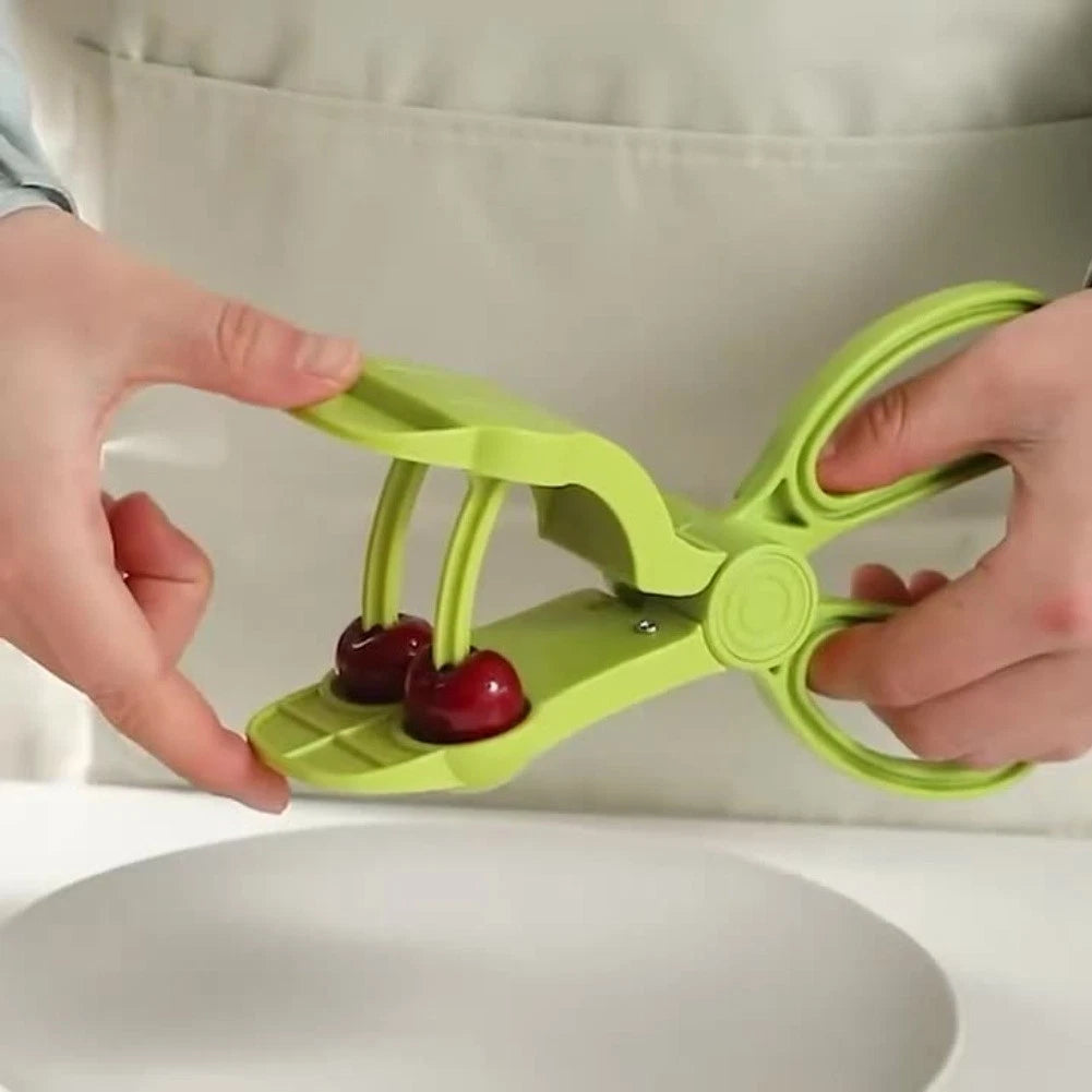 Dual Hole Cherry Pitter Tool for Quick Pit Removal