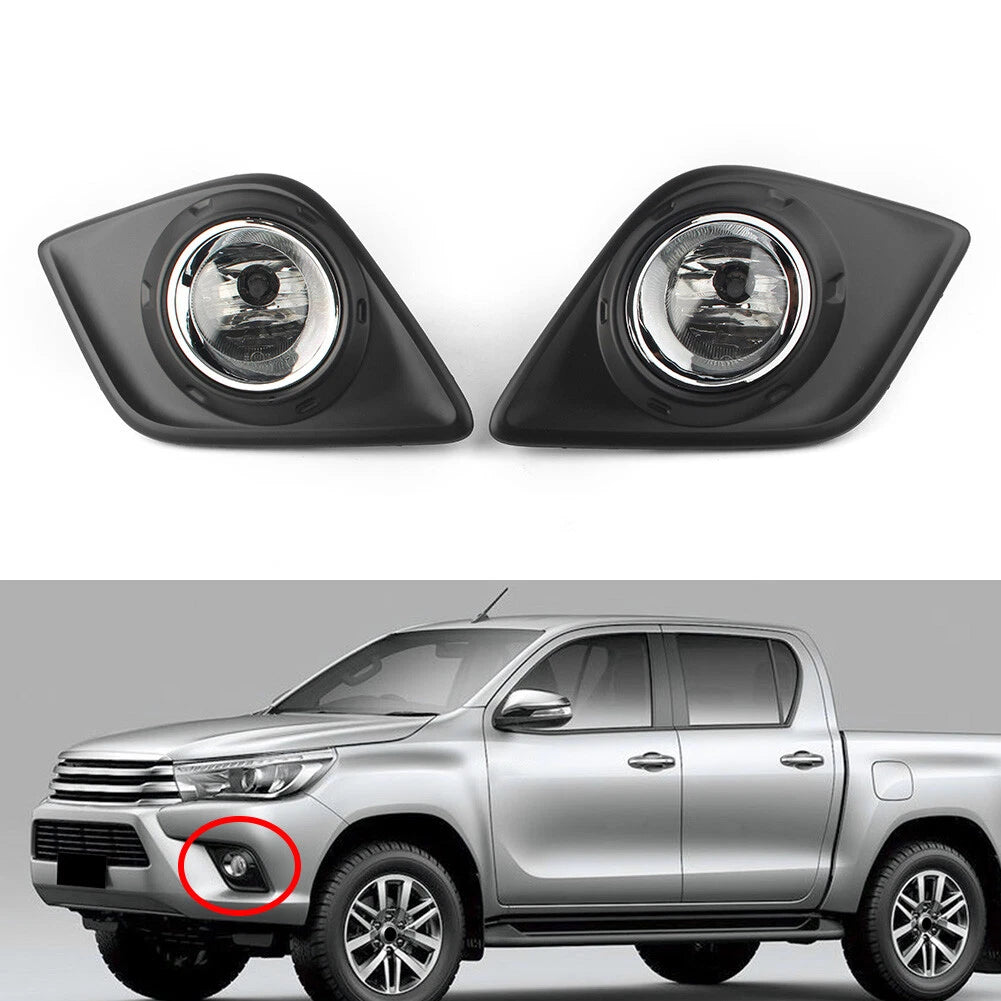 Front Fog Light Lamps Set for Toyota Hilux Revo (2015–2017)