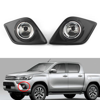 Front Fog Light Lamps Set for Toyota Hilux Revo (2015–2017)