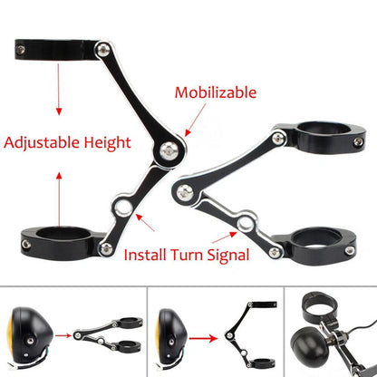 Turn Signal Bracket for Universal Motorcycle (39/41mm Fork Tube)