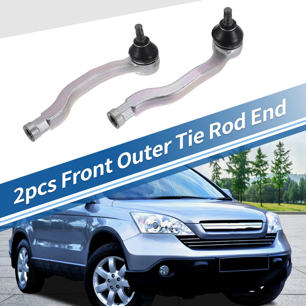 2pcs Front Outer Tie Rod End Links Replacement for Honda Civic CR-V Fit (2002–2020)