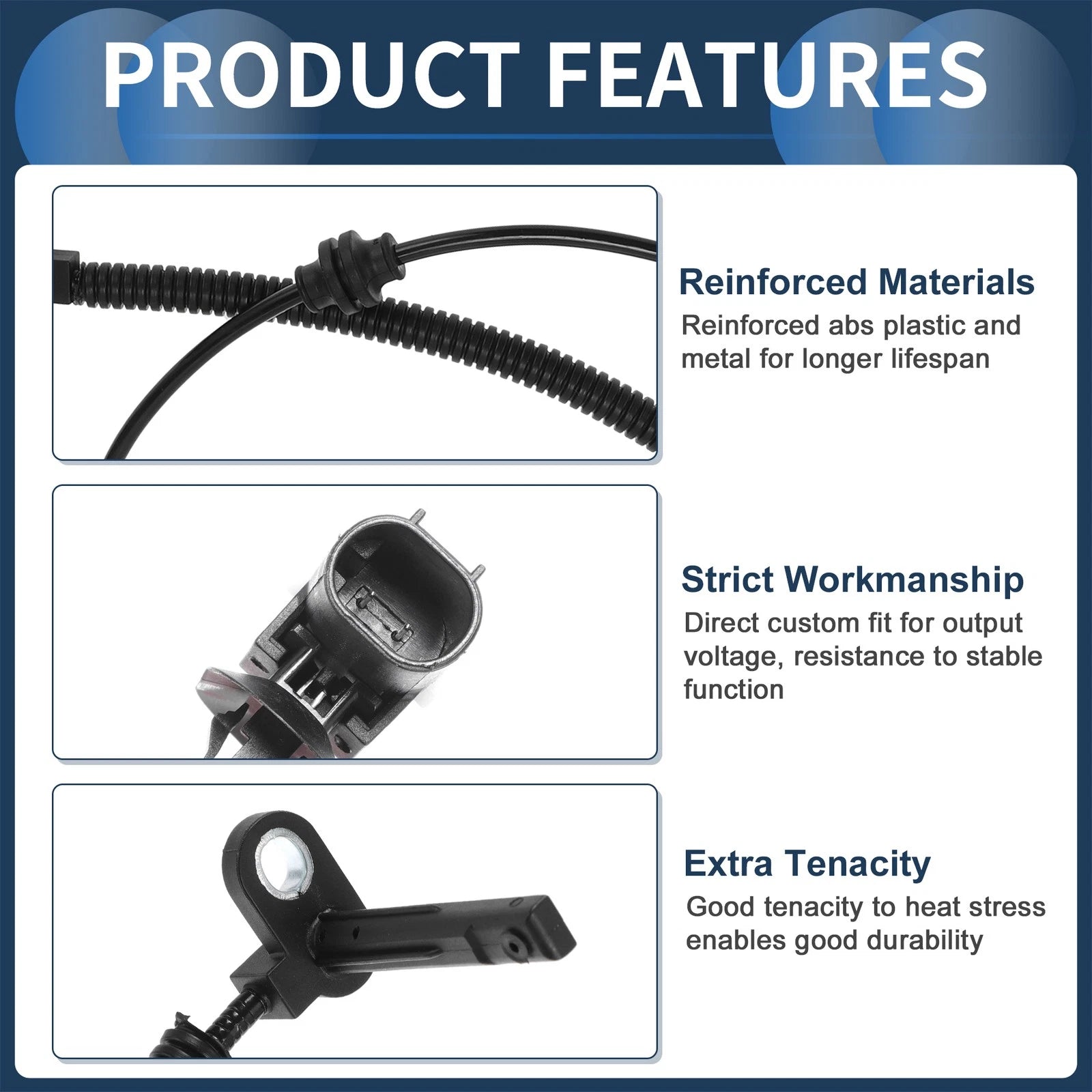 ABS Wheel Speed Sensor No. 68141887AB for Jeep Cherokee (2014–2015)