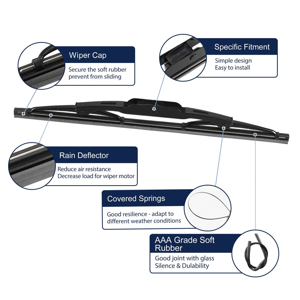 Rear Windshield Wiper Blade for Jeep Compass, Grand Cherokee (2007–2021)
