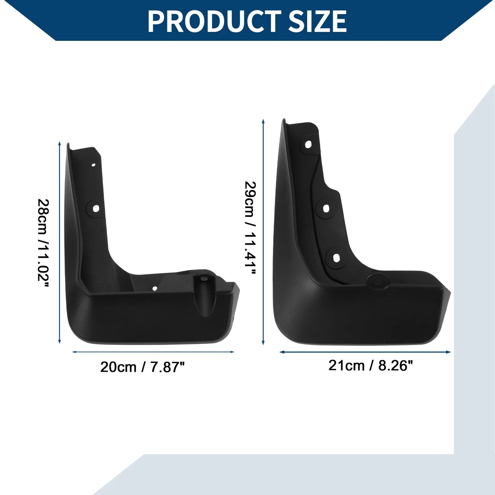 Mud Flaps Splash Guards 1 Set Mud Guards for BMW X1 (2023–2024)