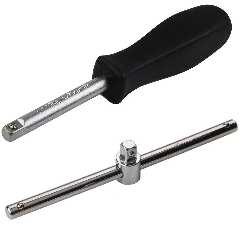 Slide Bar Extension Rod for Socket Wrench Adapter (14, 38, 12)
