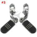 Chrome Highway Short Angled Pegs for Harley (1.25")