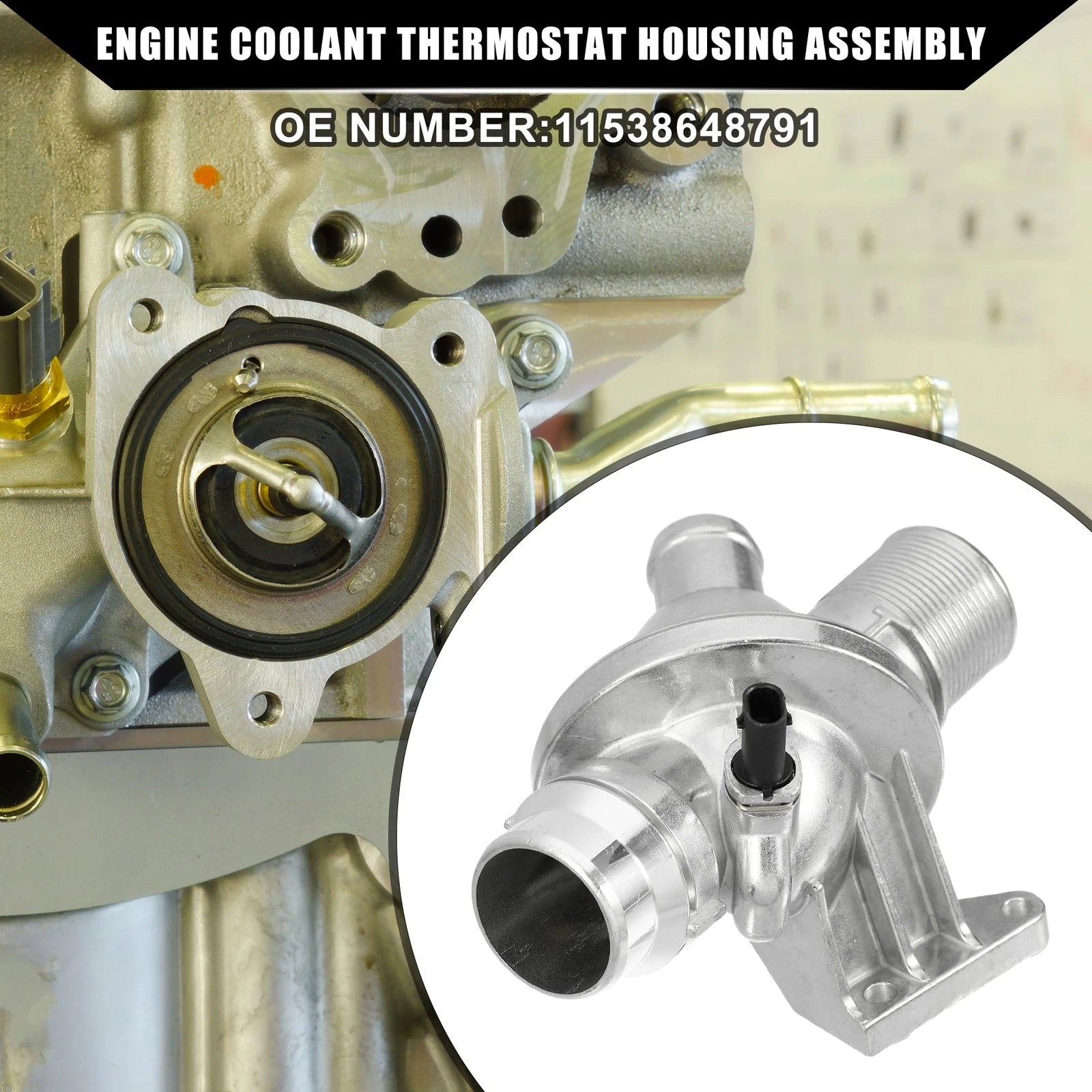 Engine Coolant Thermostat Housing Assembly for BMW X1 (2012–2017)