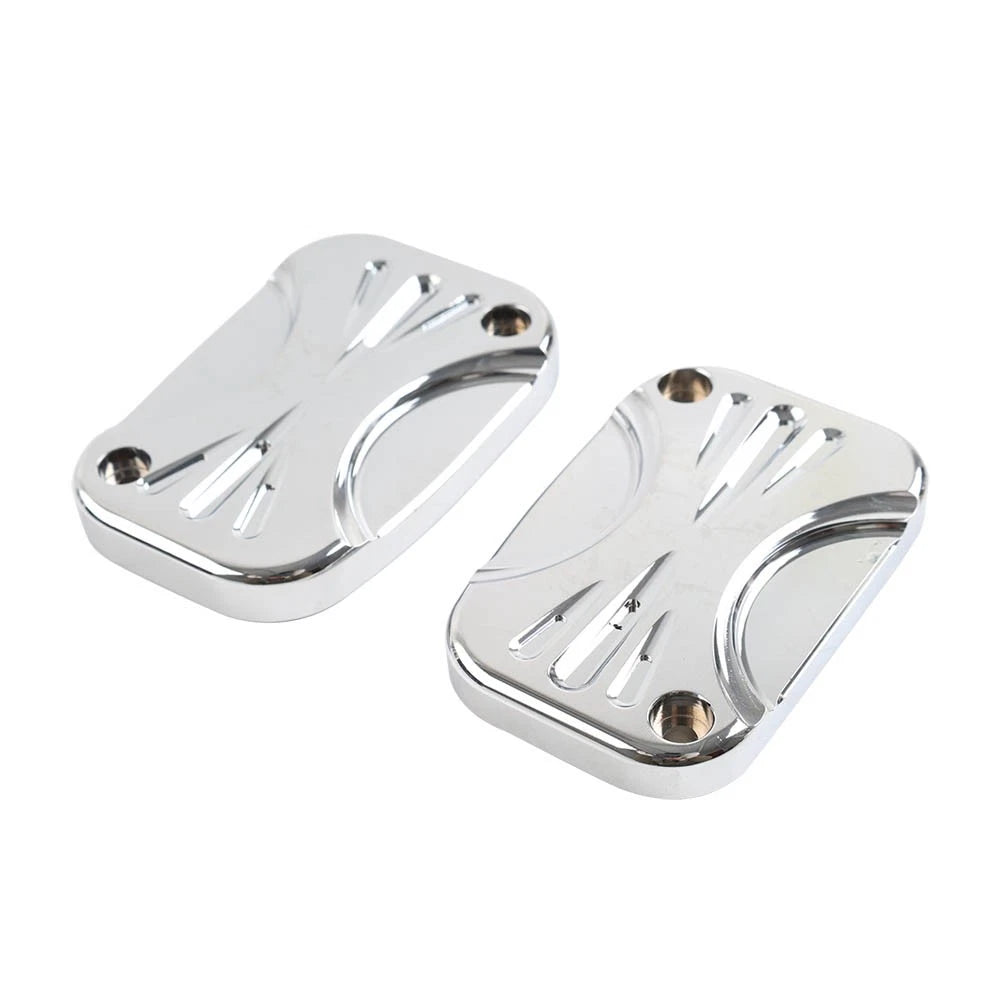 Chrome Front Brake Master Cylinder Cover Cap for Harley Electra Glide (2007–2023)