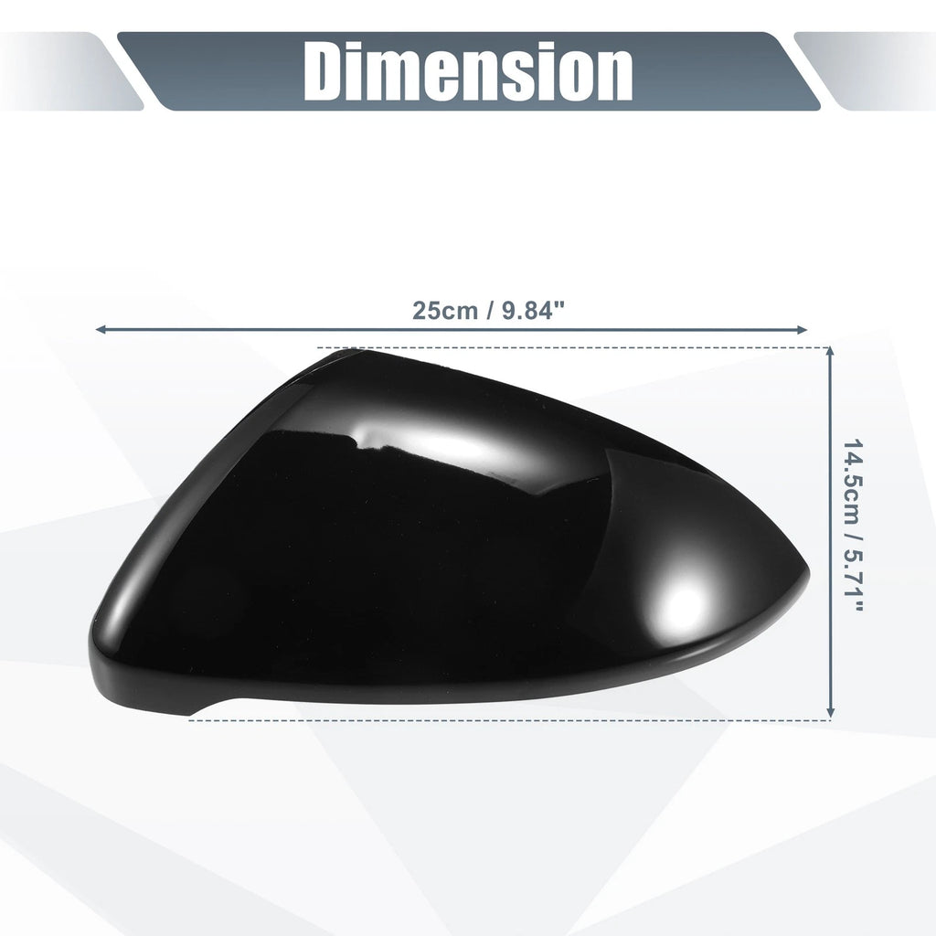 Left Mirror Cover Cap Replacement Gloss Black for Volkswagen Golf MK7 (2015–2020)