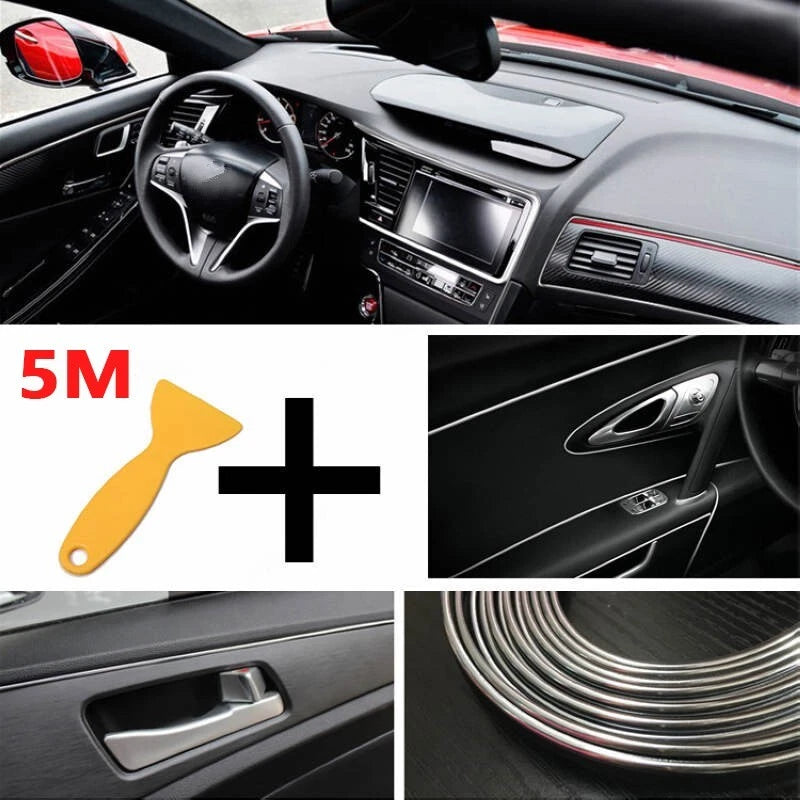 5M Chrome Silver Car Molding Trim for Universal Vehicles (All Years)