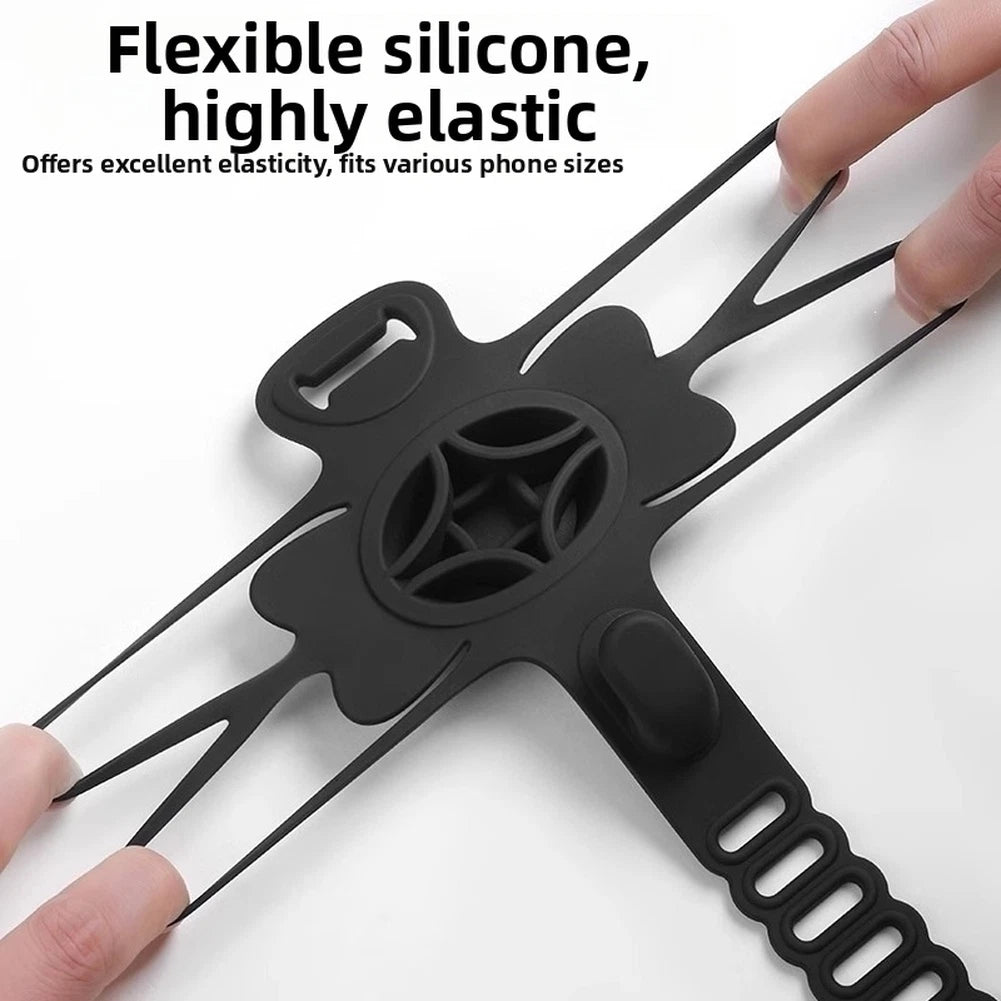 Adjustable Silicone Bike Phone Holder for Various Handlebars