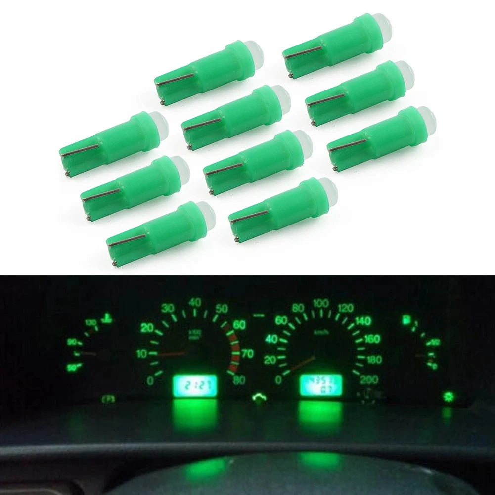 T5 Green SMD Dashboard Gauge Bulbs for Car (Universal)