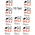 Set of 10 Carburetor Carb Kits for Johnson Evinrude (0439076, 439076, 435443)