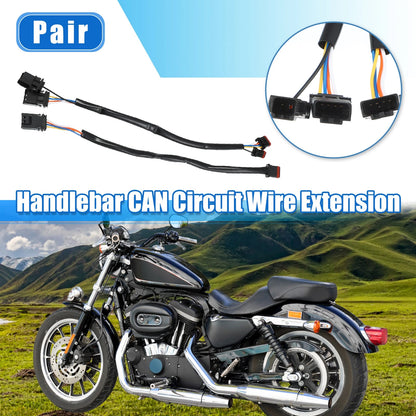 10 Inch Handlebar CAN Bus Circuit Wire Extension Harness for Harley Softail Dyna (2018–2023)