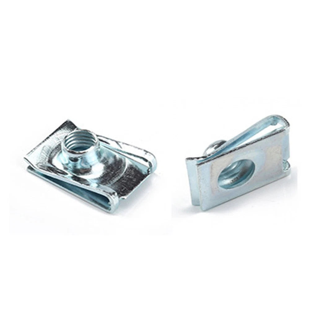 10PCS M6 Car Clip Nuts for Universal Applications (304 Stainless Steel)