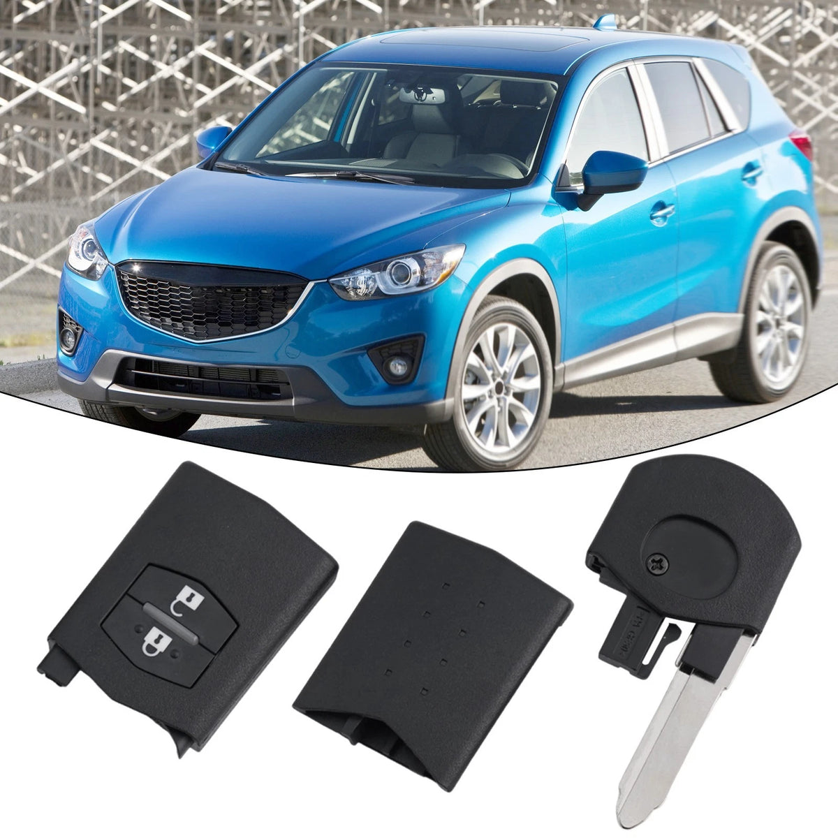 Car Key Shell for Mazda Demio 2 3 5 6 CX7 CX9 RX8 MX5 MPV (2000–2023)