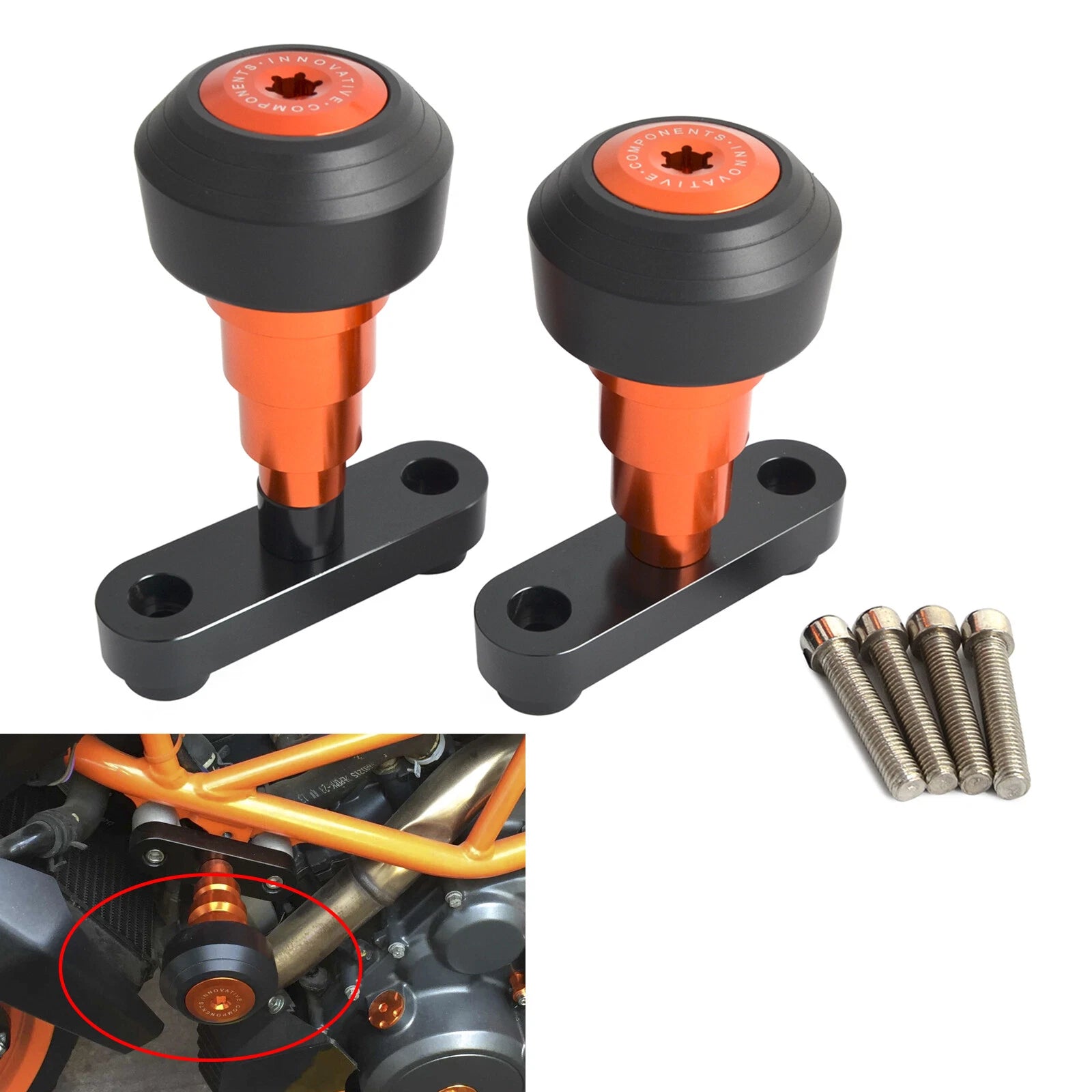 Frame Sliders Crash Protector for KTM 390 Duke (2013–2018)