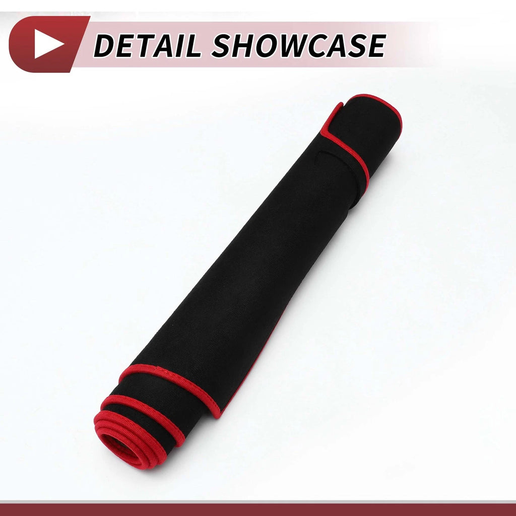 Dashboard Cover Mat for Mazda 2 Demio (2007–2014) Black Red Sun Protector