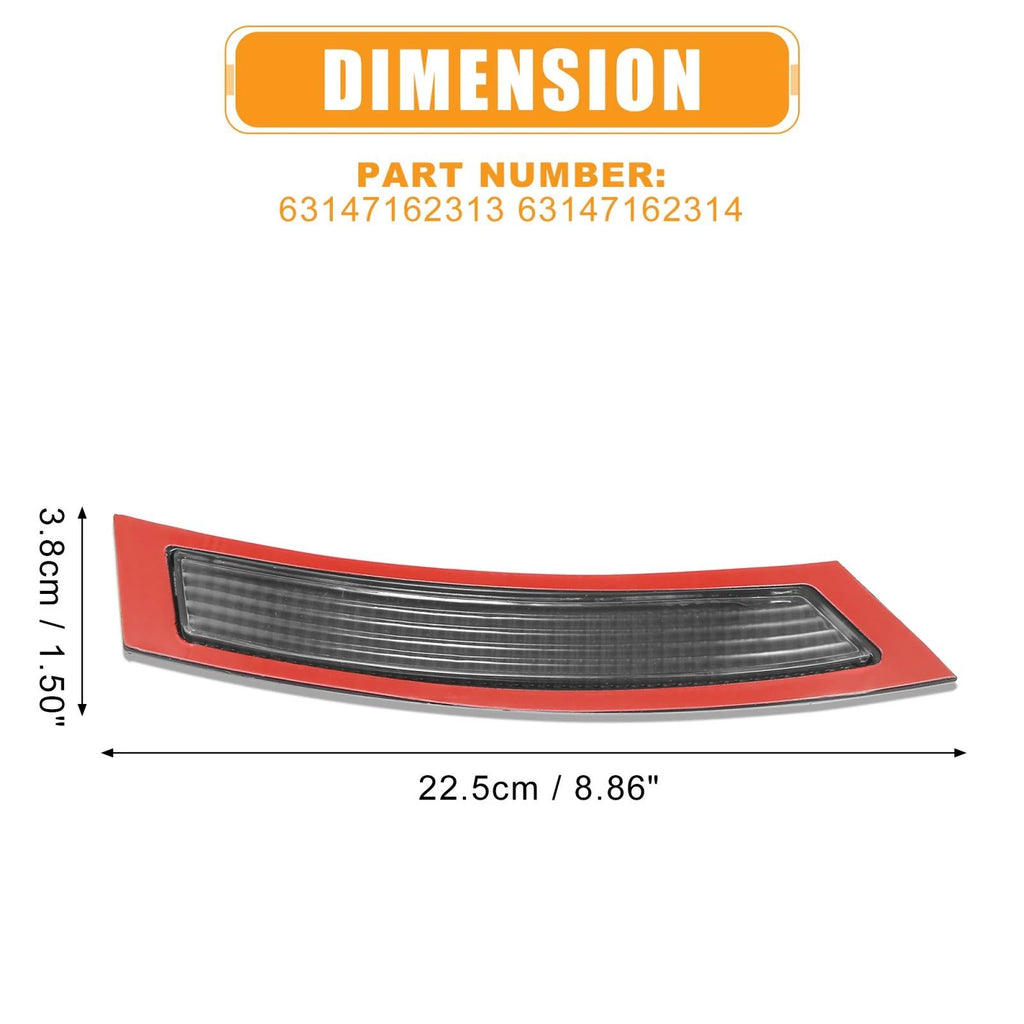 Front Bumper Reflector Side Marker Replacement for BMW E92 E93 (2007–2012)
