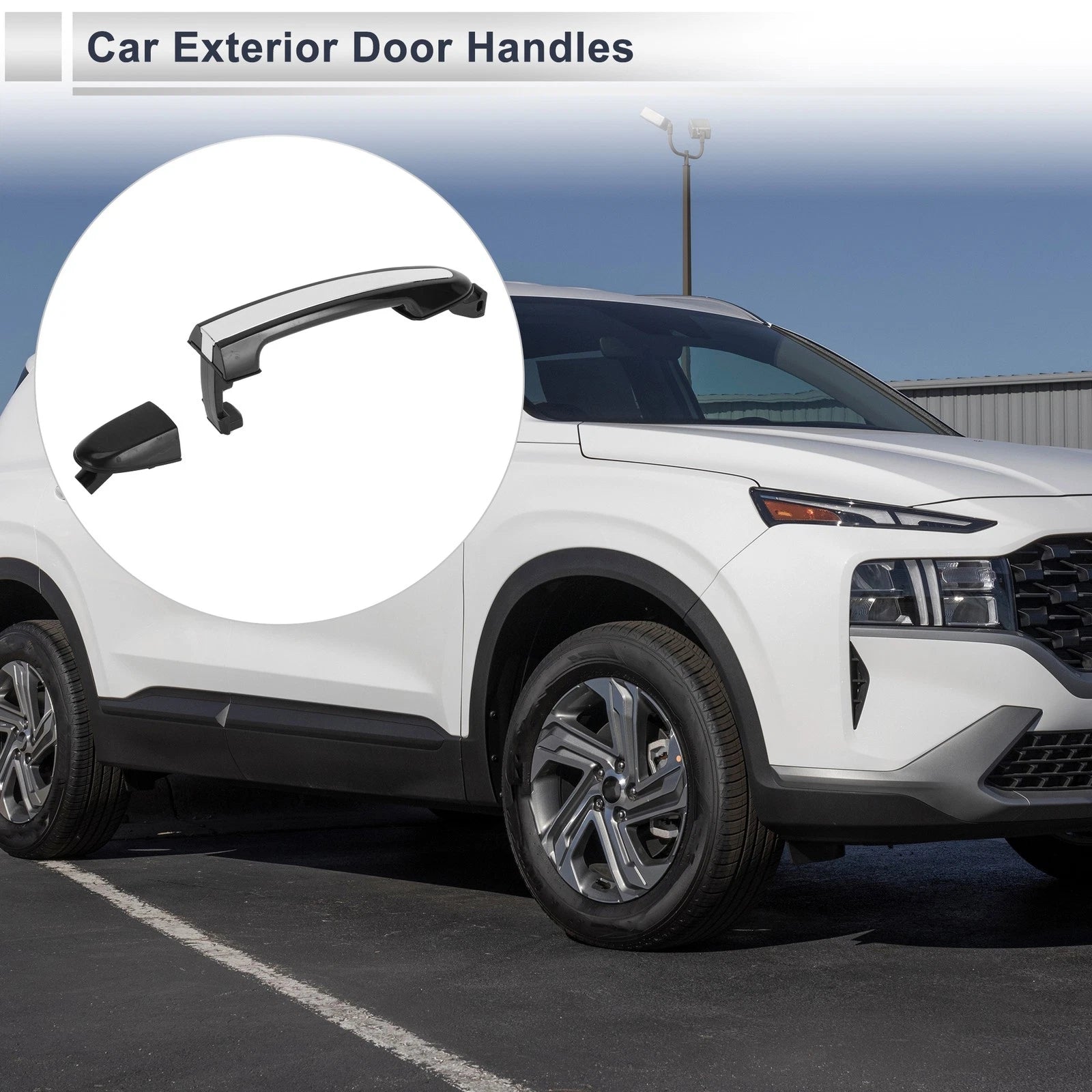 Front Right Exterior Door Handle for Hyundai Santa Fe (2007–2012)