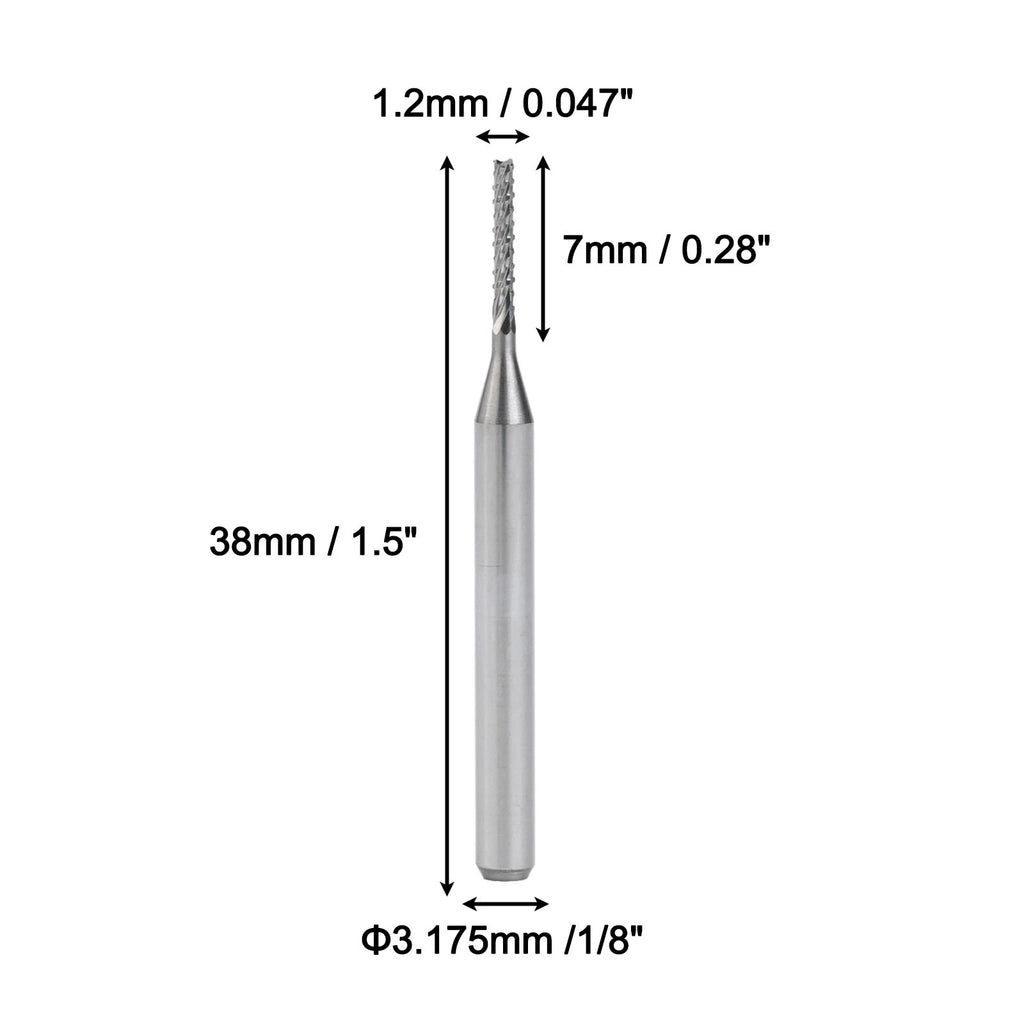 Set of 10 Engraving Drill Bits 1.2mm