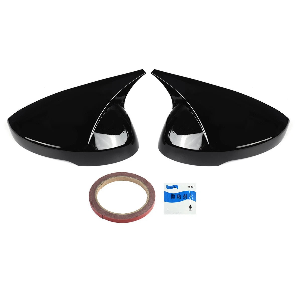 Glossy Black Rear View Side Mirrors Cap Cover with LED for Acura Integra (2023–2026)