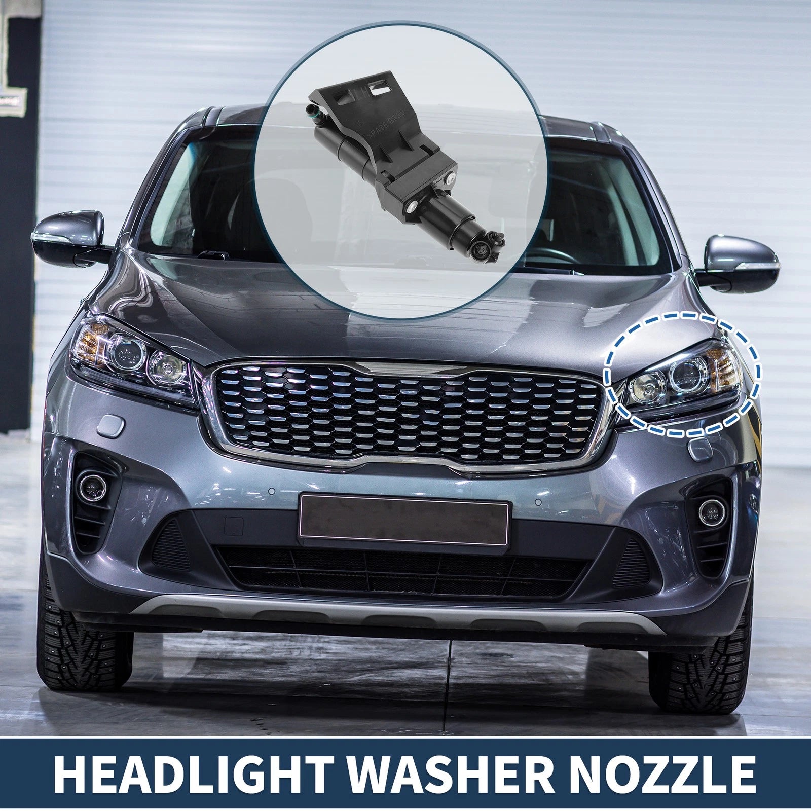 Front Driver Side Headlight Washer Nozzle Replacement for Mercedes-Benz GL320 (2007–2012)